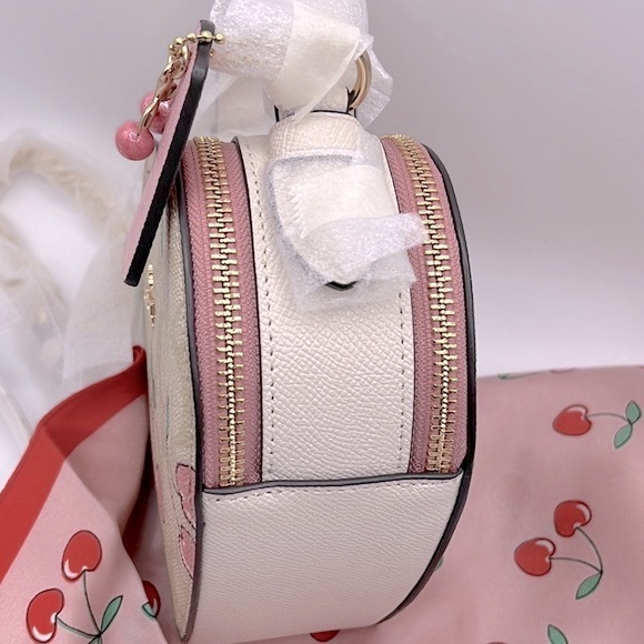 Coach Heart Bag Color Block Cherry Print - Picture 4 of 13